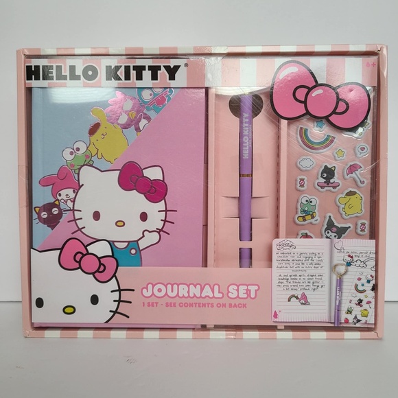 Sanrio Hello Kitty journal gift set New - Picture 1 of 12